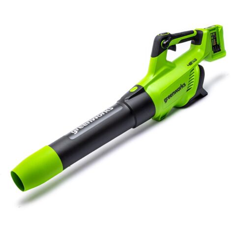 Greenworks 48V(2x24V) Soffiatore Foglie Assiale a Batteria con Motore Brushless, Funzione Turbo, 217km/h, 16,4m³/min, SENZA Batterie e Caricabatterie, Garanzia 3 Anni GD24X2AB