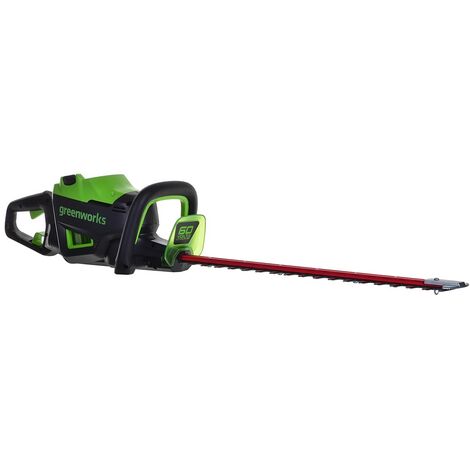 Greenworks Akku-Heckenschere de 60 V, Lasergeschnittene Messer de 66 cm, Bürstenloser Motor, Drehbarer Griff de 180 Grad, Inklusive Akku de 2 Ah und Ladegerät de 2 A