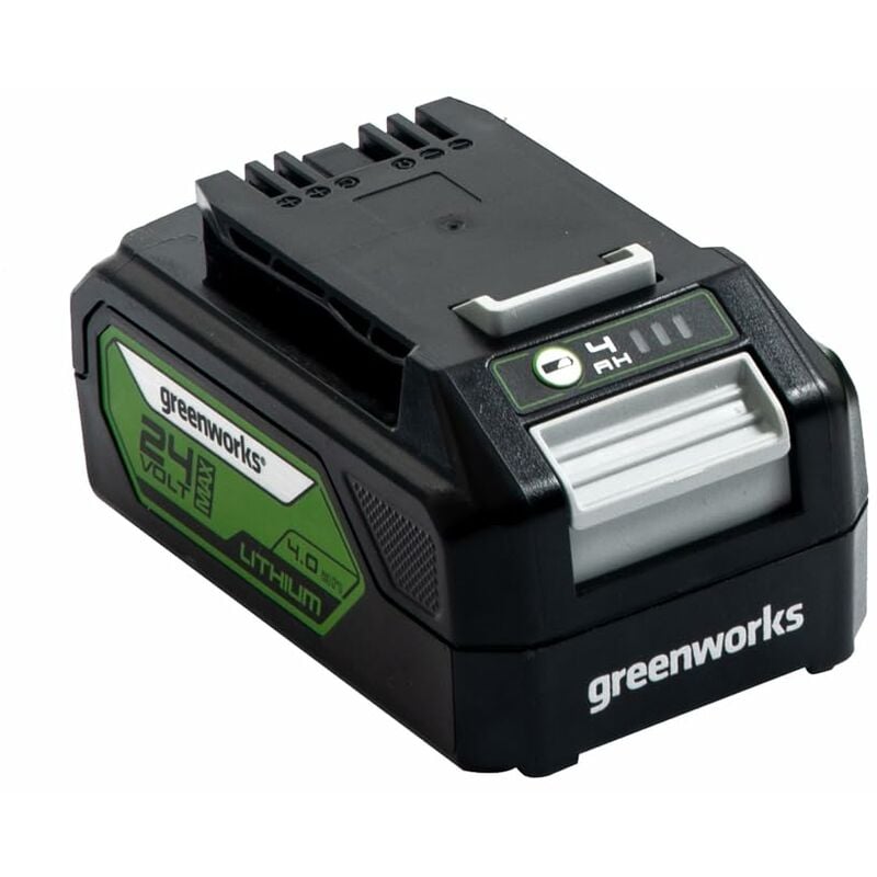 Image of Greenworks Batteria G24B4 (batteria ricaricabile agli ioni di litio 24 V 4,0 Ah potente e ricaricabile adatta a tutti i dispositivi della serie