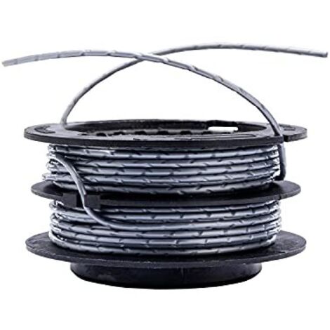 Greenworks Bobina a Doppio Filo 2930507, Diametro Del Filo Da 2mm, 4.8m Di Filo Totale per Greenworks Tagliabordi GST1246 GD40BC GD40BCB Serie