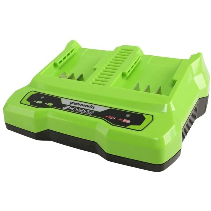 

Cargador doble ranura 24 V 2 A - Greenworks