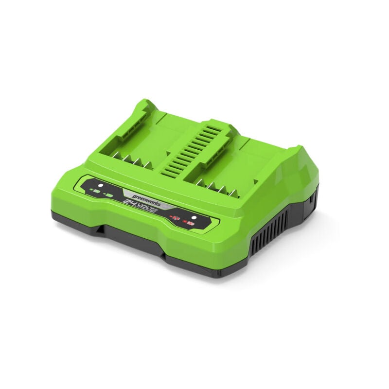 Greenworks - Chargeur à double port 24V 2,0Ah G24X2UC2