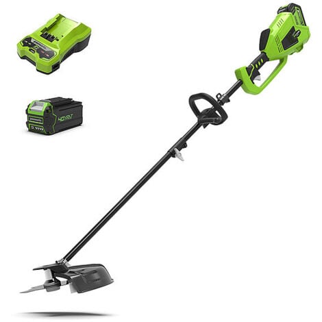 Greenworks Desbrozadora Batería 40 V. Kit con batería de 4Ah y cargador universal