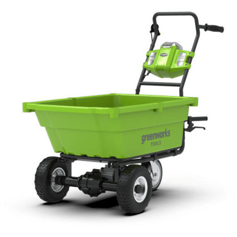Greenworks G40GC - Carriola Motorizzata Elettrica da Giardino 40V 100kg - Senza batteria e caricabatteria