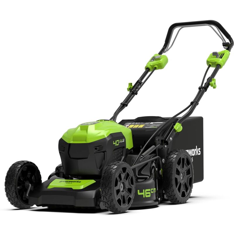 

Greenworks Kit de cortacésped 3 en 1 40 V 46 cm - Verde