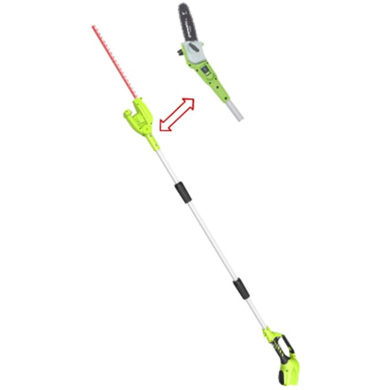 

Kit de cortasetos con mango - Verde - Greenworks