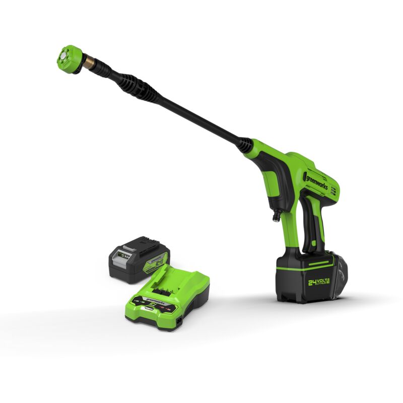 Greenworks - Lance haute pression gw 24V dvt G24PWXK4 avec Kit energy 4ah