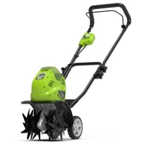 Motobineuse sans fil 40V – Largeur de travail réglable 21-26 cm – Profondeur jusqu'à 20 cm – Moteur brossé performant – Greenworks