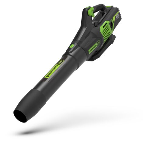 Greenworks - Soffiatore a batteria da 60 V di alta qualità senza batteria o caricabatteria GD60AB