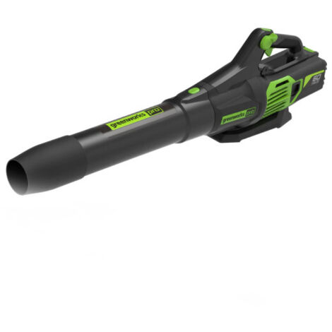 Greenworks – Souffleur à batterie 60V – Vitesse de l'air 139 mph – Volume d'air 17.5 m³/min – Poids léger 2.4 kg – Autonomie jusqu'à 22.5 min - GD60AB
