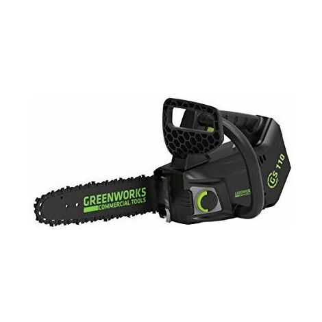 Greenworks Tronçonneuse à batterie GD40TCS (Li-Ion 40V 25cm longueur de sabre 120ml v...