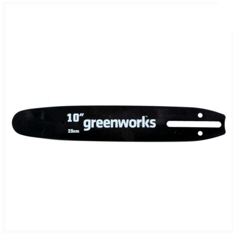 GreenWorks,Sciabola di ricambio Greenworks per motosega, barra da 25 cm adatta per motoseghe della serie Greenworks 24 V