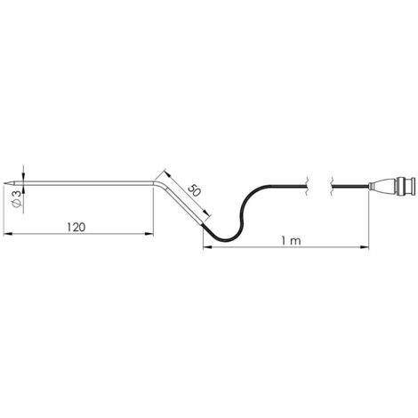 Greisinger GF3T-E3-B-BNC Sonda a penetrazione -70 fino a +400 °C Sensore tipo Pt1000