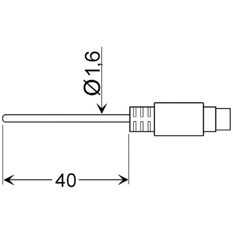 Greisinger GLF 401 MIN Luftfühler  -25 bis 70 °C  Fühler-Typ Pt100