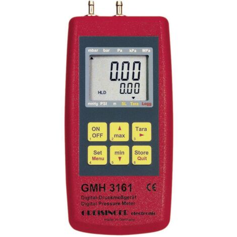 Greisinger GMH 3161-01 Appareil de mesure de la pression pression atmosphérique, gaz non agressifs, gaz corrosifs -0.001 - 0.025 bar Q53630