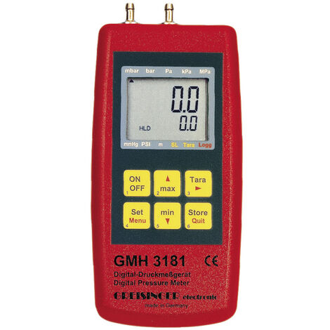 Greisinger GMH 3181-07 Druck-Messgerät  Luftdruck, Nicht aggressive Gase, Korrosive Gase -0.01 - 0.3