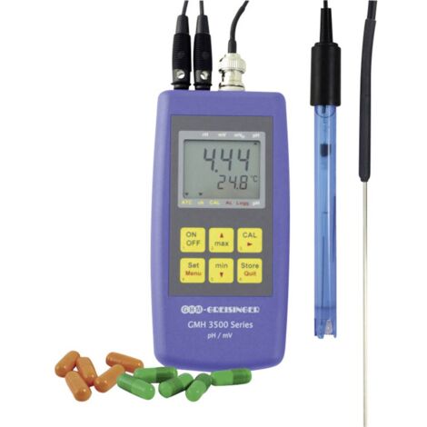 Greisinger GMH 3511 Set Appareil de mesure combiné pH, Redox (ORP), température