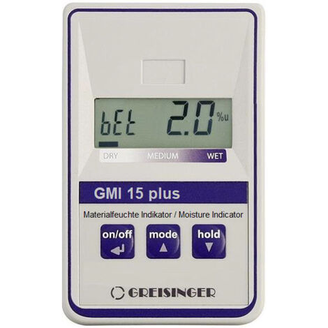 Greisinger GMI15-plus Materialfeuchtemessgerät  Messbereich Baufeuchtigkeit (Bereich) 0.0 bis 8.0 %