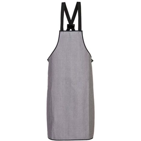 grembiule con bavetta resistente ai tagli Grigio