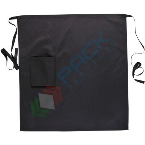 grembiule da chef con tasca nero