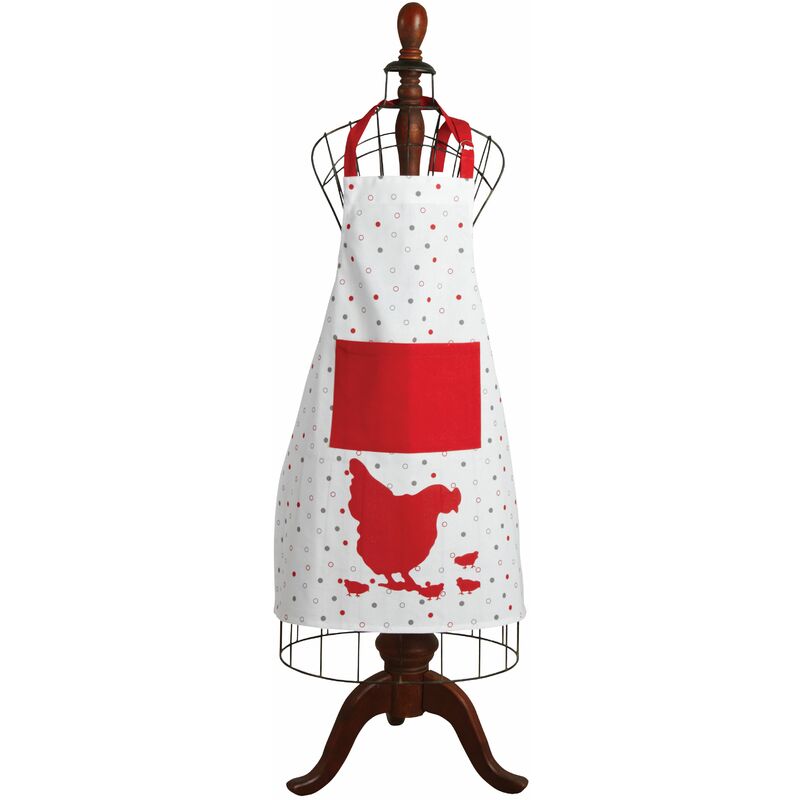 Image of Aubry Gaspard - Grembiule da cucina in cotone Red Hen