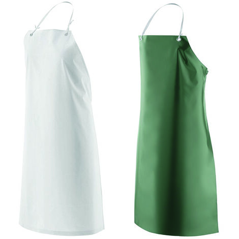 Grembiule da lavoro pvc - Specifiche: cm 75x110 - 5 pz - Colore: Verde