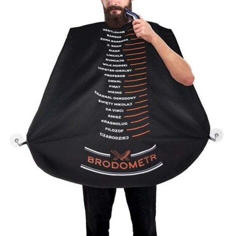 Grembiule per la rasatura della barba, misuratore di barba, regalo divertente per lui, uomo e marito