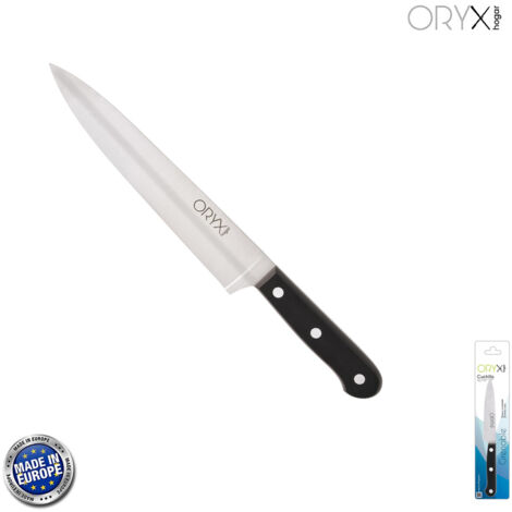 Grenoble Cook/Chef Messer Edelstahlklinge 20 cm. Schwarz