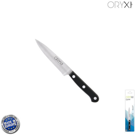 Grenoble Patatero Messer Puntilla Edelstahlklinge 11 cm. Schwarz