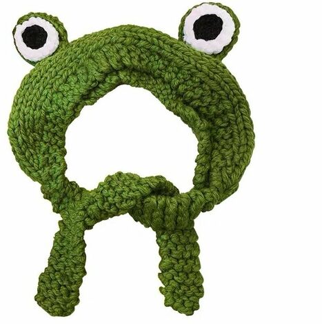 Grenouille bandeau chapeau mignon Crochet tricoté bandeau extérieur grand oeil grenouille casquette oreillette cache-oreilles