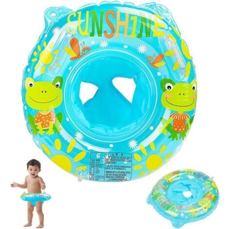 (Grenouille bleu)Bouée Bébé, Anneau de Natation pour bébé, Bébé Siège De Piscine, Flotteur de Piscine pour Bébé Enfants 6-36 Mois(grenouille bleu)