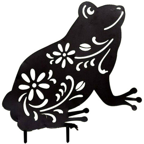 Grenouille jardin plug - in, matériel acrylique, jardin extérieur jardin pelouse décoration plug - in, jardin balancelle