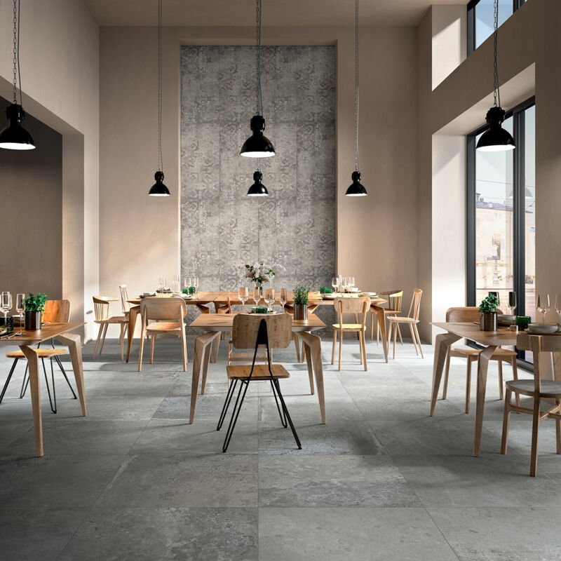 Gardenia Orchidea - Grès cérame - amboise - Cemento - 80x80 - Antidérapant - (1,28 m²)