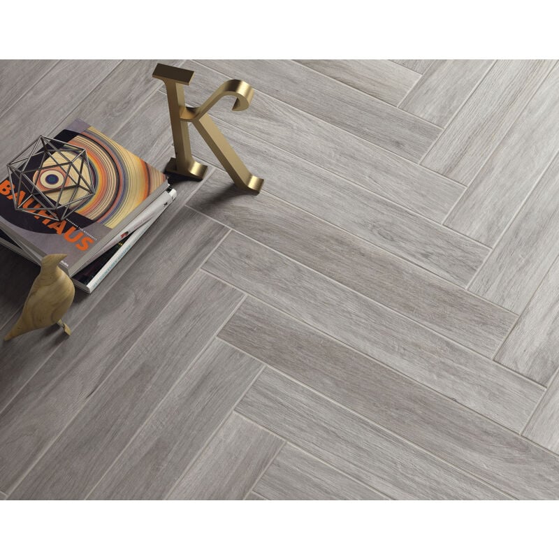 Stone By Stone - Grès cérame - bosco - Nebbia - 14,5x90 Rectifié - Naturel - (0,9 m²)