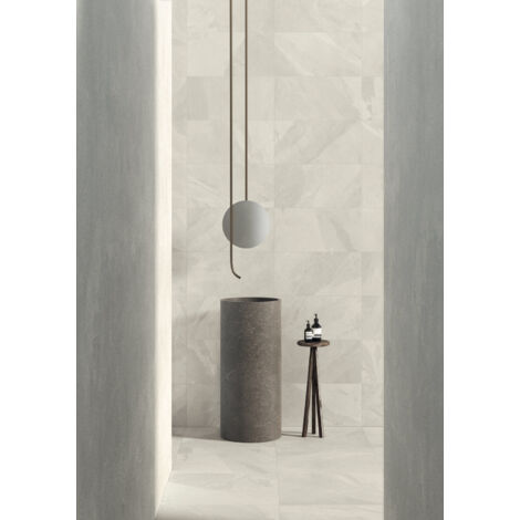 Grès cérame - BRAZILIAN SLATE - Oxford White - Naturelle - 120x60x2cm