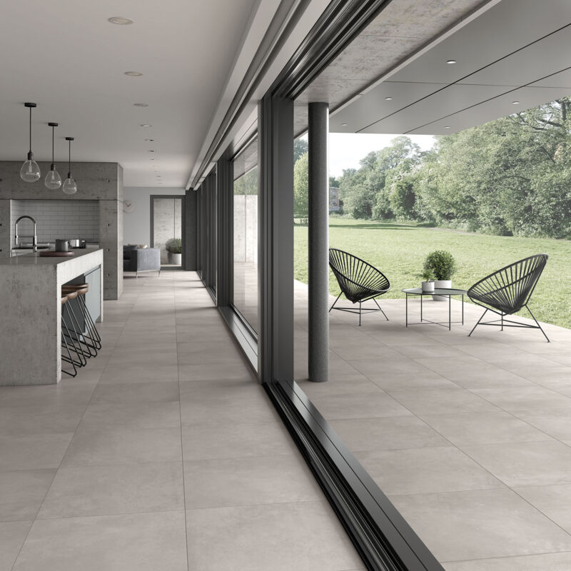 Stone By Stone - Grès cérame - flow - cement ash - 60x60 Rectifié - Naturel - (1,05 m²)