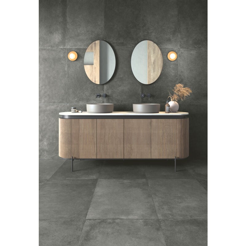 Stone By Stone - Grès cérame - heritage - Carbon - 60x60 - Naturelle - (1,08 m²)