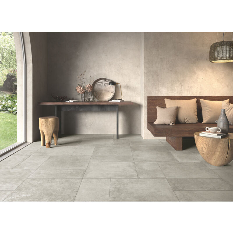 Grès cérame - HERITAGE - Cement - Plinthe 7x60 - Naturelle