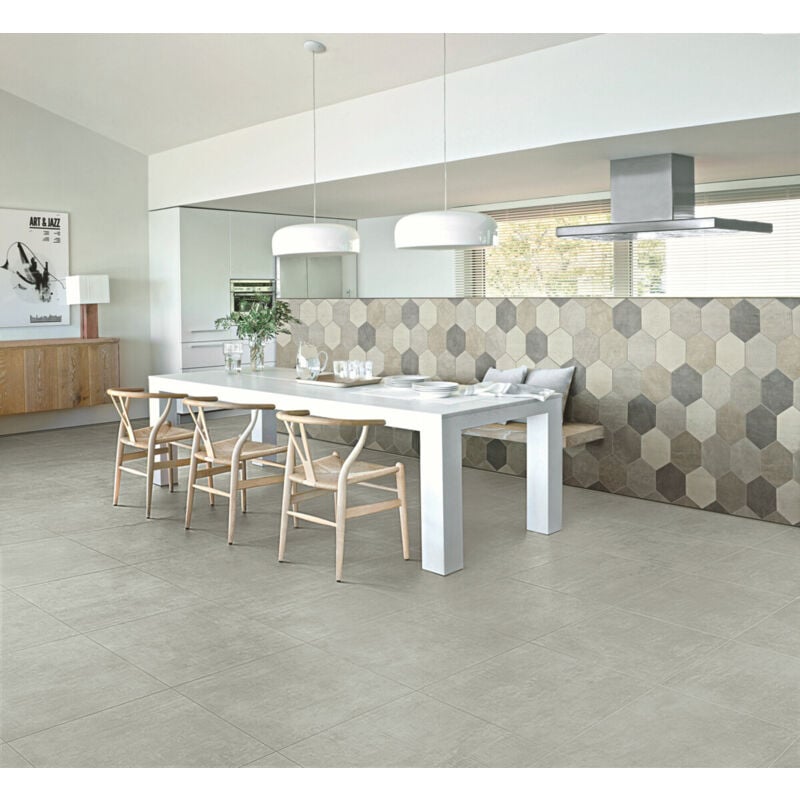 Stone By Stone - Grès cérame - icon - Dove Grey - 60x60 - Naturelle - (1,08 m²)