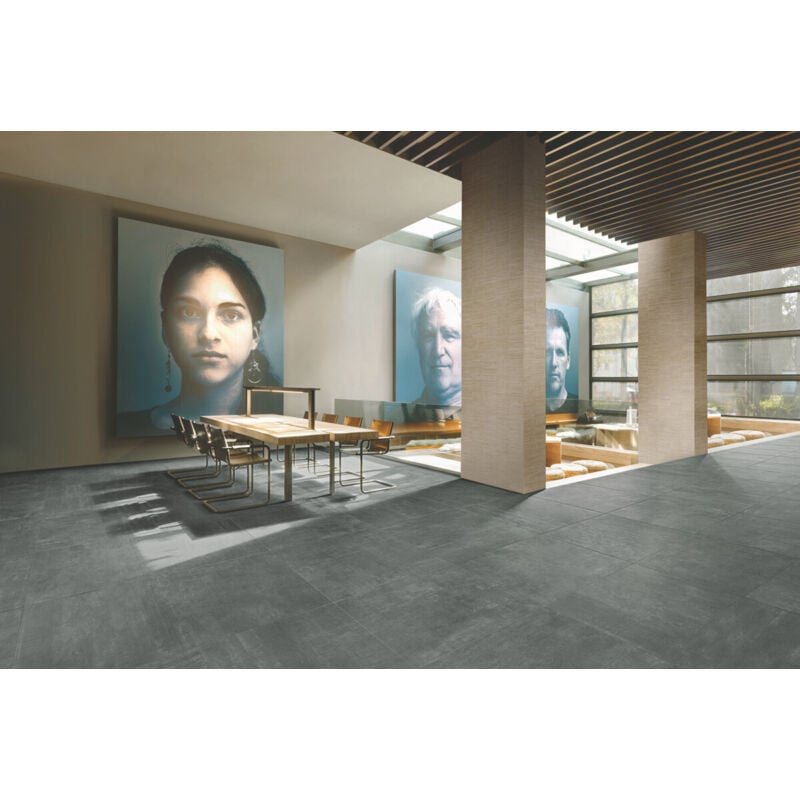 Stone By Stone - Grès cérame - icon - Jet Black - 60x119,50 - Naturelle - (1,43 m²)