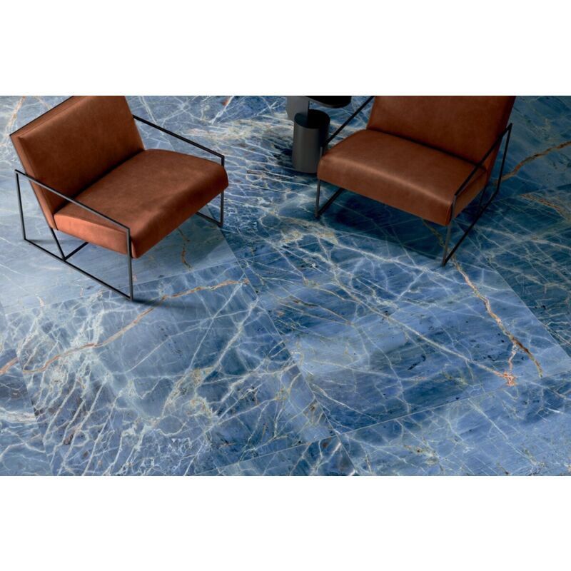 Grès cérame - marmoteca - blue denim - 40x120x0,6cm