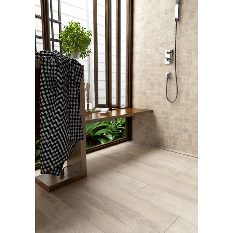 Grès cérame - MONTEVERDE - Bianco - 16,5x100 - Naturelle - (1,155 m²)