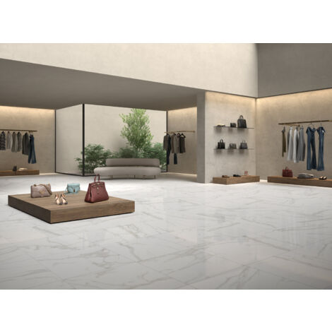 Grès cérame - MUSE 2.0 - Calacatta - Poli - 60x60x0,95cm