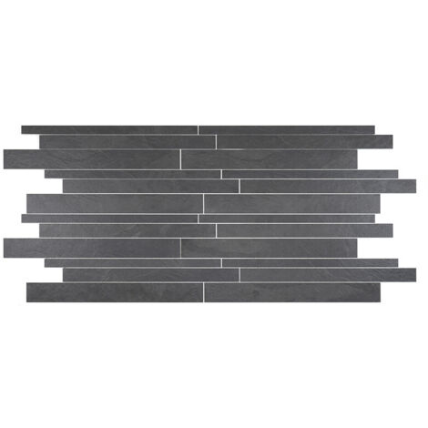 Grès cérame - MUSTANG SLATE - BLACK - mosaïque 30x30(4,7) - Vendu à l'unité