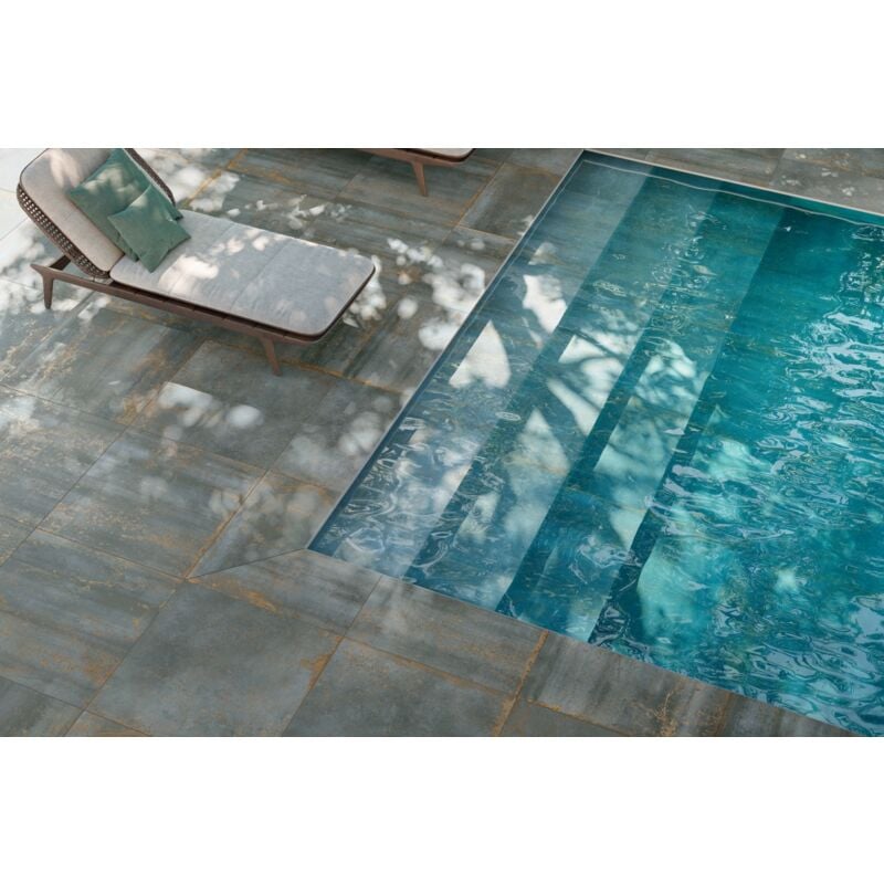 Grès cérame - oxide - Green - 80x80 - Naturelle - (1,28 m²)