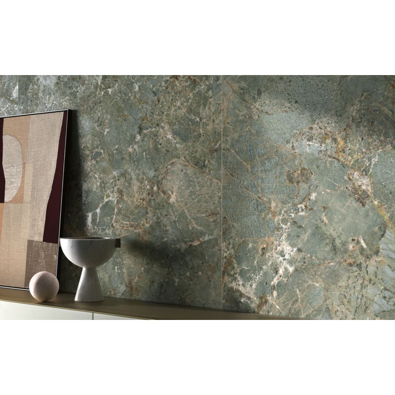 Stone By Stone - Grès cérame - premiere - Amazzonite - 120x120 - Satin - (1,44 m²)