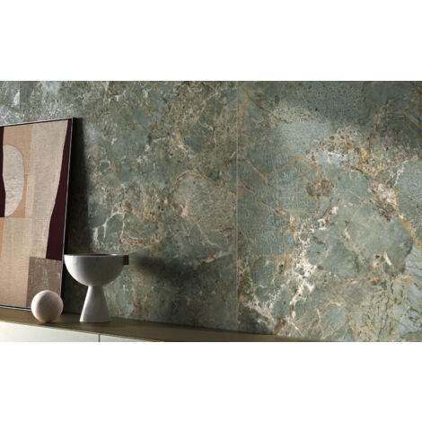 Grès cérame - PREMIERE - Amazzonite - Satin - 120x60x0,85cm