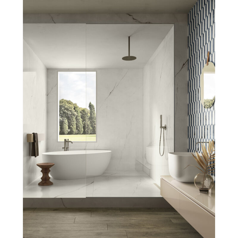 Grès cérame - PREMIERE - Onice Bianco - 60x120 - Satin - (1,44 m²)