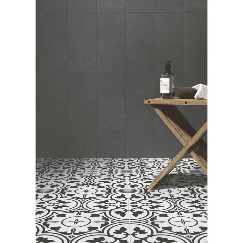 Stone By Stone - Grès cérame - reverie - Noir - 20x20 - Naturelle - (0,64 m²)