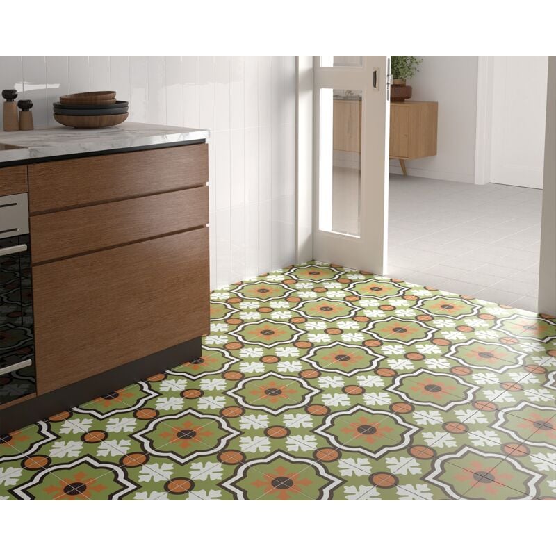 Nais - Grès cérame - rivoli - monaco verde - 20x20